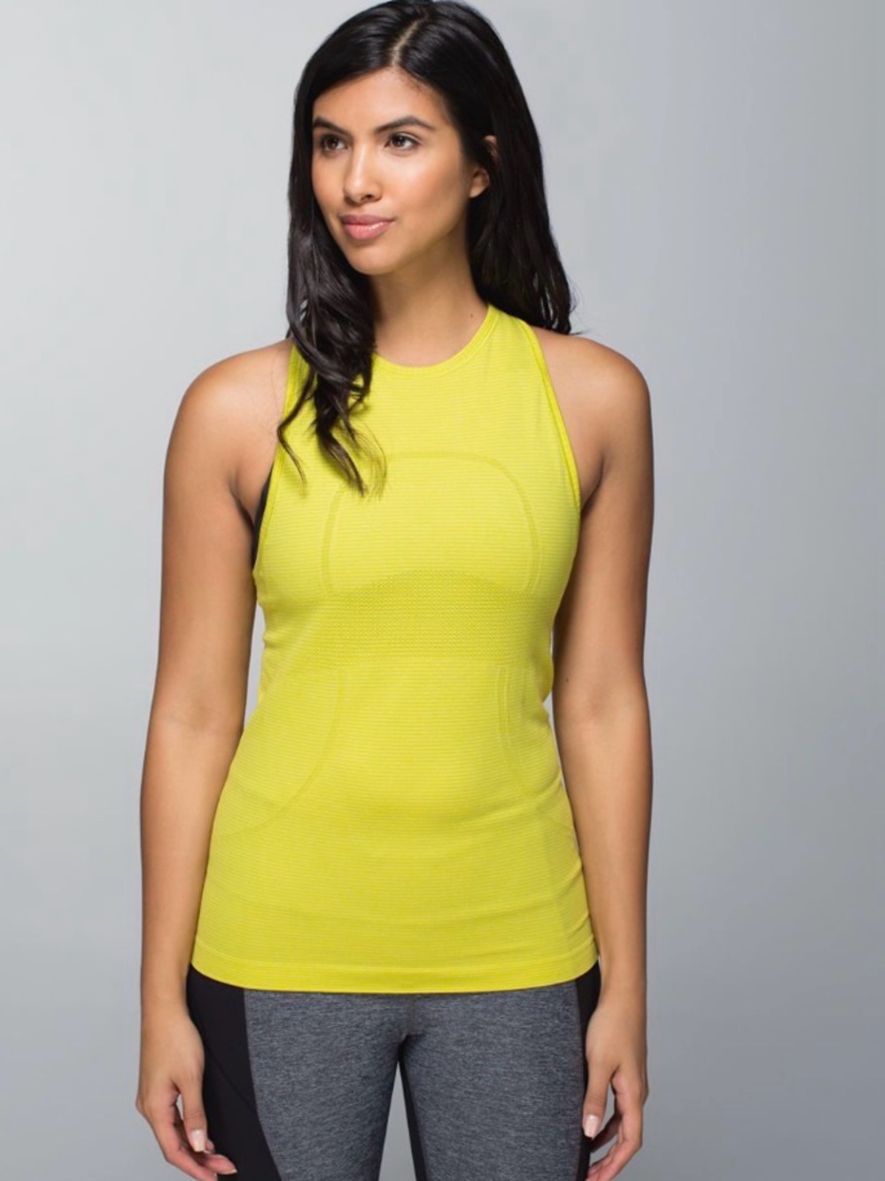 Lululemon Run: Swiftly Tech Tank Tonka Stripe in Almost Pear Almost Pear Size 4